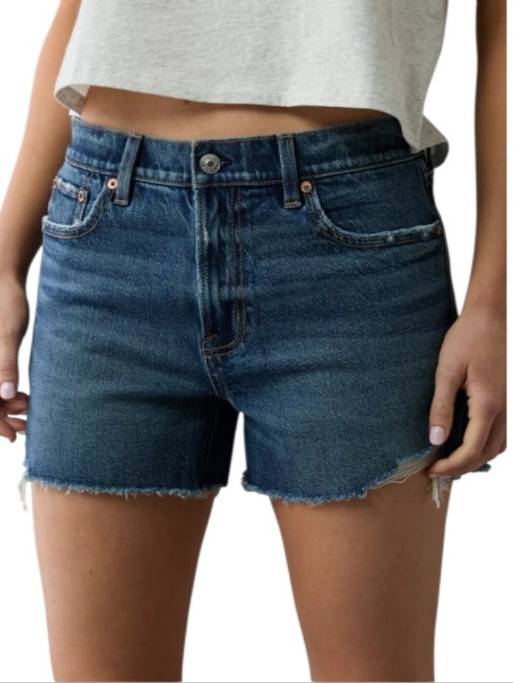 American Eagle Ex-Boyfriend Short Distressed Cutoff High-Rise Shorts-NWT